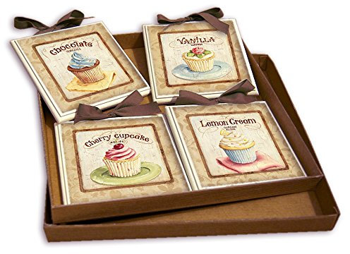 Creazioni AntArt Idea Regalo Set Quadretti Shabby Chic Country ARREDAMENTI Cucina 15x15 (sr6)