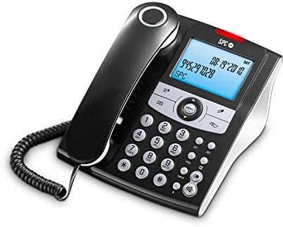 SPC Elegance ID Teléfono Fijo Negro