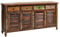 Massivmoebel24.de Sideboard Fable aus Altholz, Kommode Vintage aus Massivholz, Holzkommode mit 4 Schubladen und 4 Schranktüren