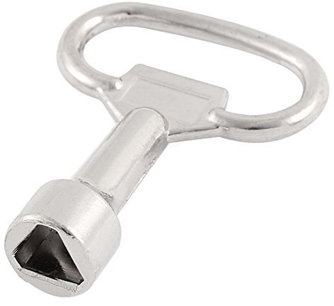 sourcing map Clé Triangle Poubelle Clé triangulaire 54 x 39 x 13 mm pour serrure à panneau triangulaire 9,5 mm