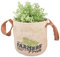 Esschert Design Farmers' Pride Pflanztasche S aus Jute, PE und PU,21,0 x 21,0 x 18,0 cm