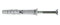 Scell-it - 100 chevilles à frapper tête fraisée 6 x 80 mm + clou - SC-YZF6080 - Scell-it