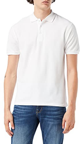 Fruit of the Loom Men's Premium Short Sleeve Polo Shirt, White, X-Large