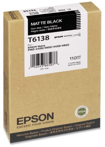 Epson T6138 Tintenpatrone, Singlepack, matt schwarz