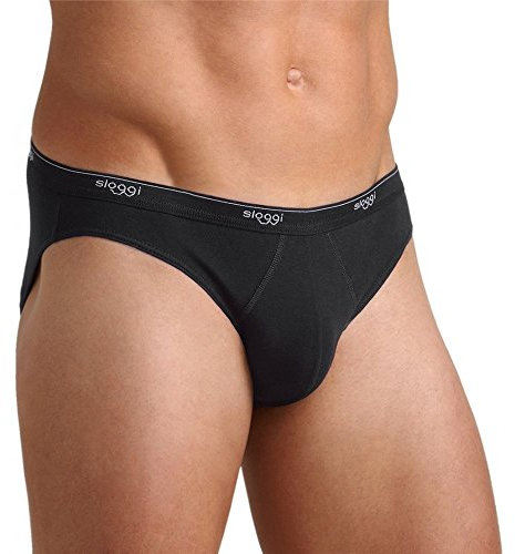 sloggi men Basic Mini 2p, Slip Uomo, Nero (Black), 6