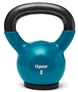 tiguar Kettlebell 6 kg blau Krafttraining Gewichte Sport Home Fitness