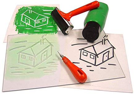 Major Brushes Transparent Polymer Lino Block 150mm x 100mm - Pack of 2