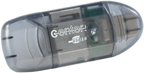 c-enter SD Kartenleser: USB-2.0-Cardreader & USB-Stick, für SD(HC/XC)-Karten (SD Card Reader)