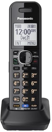 Panasonic DECT 6.0 Plus Cordless Phone Handset Accessory Compatible with 2-Line Cordless Phones KX-TG95xx Series Business telephones, Headset Jack - KX-TGA950B (Black)