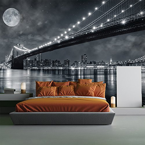 azutura Brooklyn Bridge New York Cityscape Wall Mural Wallpaper available in 8 Sizes Digital