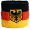 Flaggenfritze Schweißband Motiv Fahne/Flagge Deutschland mit Adler, 2er Set + gratis Aufkleber