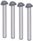 Element System 11102-00038 Möbelfüße Rund, Chrom, 70 cm, 4 Stück