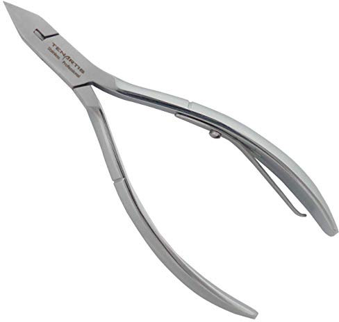 Tronchese Professionale per Unghie Incarnite con Taglio Retto e Punta Fine in Acciaio Inox Sterilizzabile con Custodia in PVC - Tenartis Professional