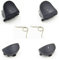 High Quality Controller Replacement Parts L1 L2 R1 R2 Button and 2 Springs pour Accessories Playstation4 PS4 Controller ( Pack of 6 )