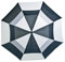 LONGRIDGE - Coupe-vent de luxe - Parapluie de golf noir/blanc