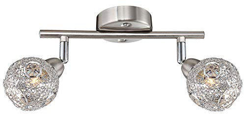 GLOBO Sinclair ambiente níquel cromo mate 2xG9