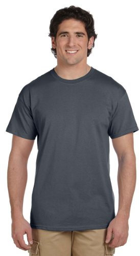Gildan Mens Heavy Cotton Short Sleeve T-Shirt (L) (Dark Heather)