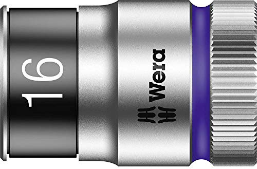 Wera 05003736001 8790 HMC HF Zyklop socket with 1/2 drive with holding function, 16 x 37 mm