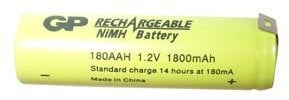 Dynamic Power GP BATTERIES - GP180AAHHB - BATTERY, NI-MH AA 1800MAH TAGGED - Pack of 1