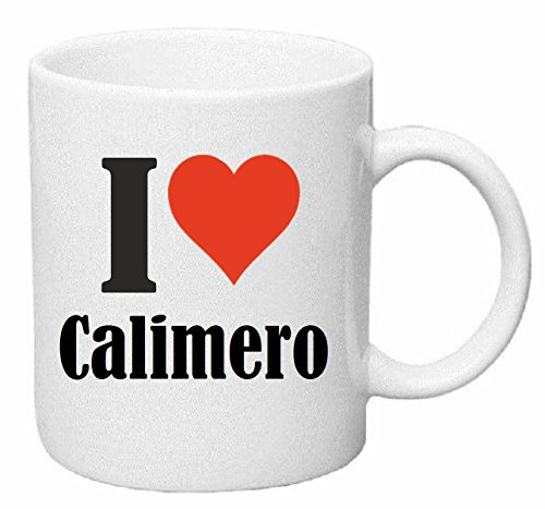 Tasse de Café .. Tasse à Thé … Coffee Mug I Love Calimero ... Hauteur 9 cm de Diamètre 8 cm Volume 330 ml ... Le pour leur Partenaire - Collègue - Amis