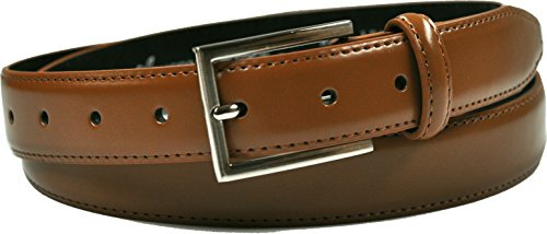 Ashford Ridge Gift Boxed Mens 30mm (1.25) Suit Trouser Feather Stitched Leather Belt Tan Large