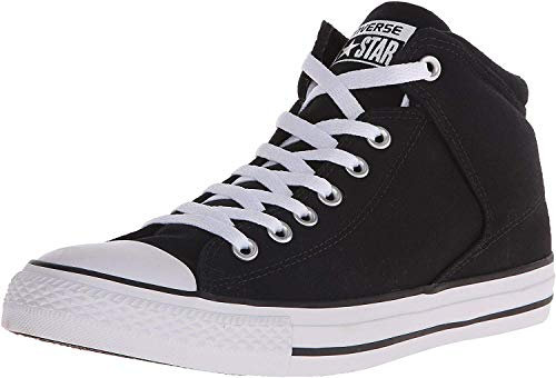 Converse Men's Street Canvas High Top Shoe, Black/Black/Black, 11.5 M US