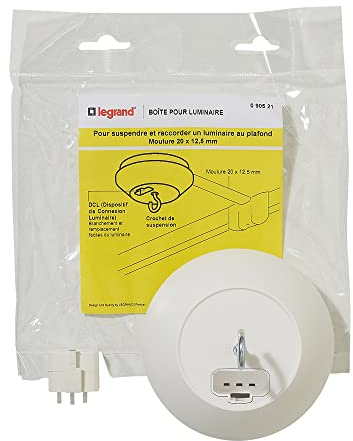 Legrand LEG90521 Box für Leuchten- für Zierleiste, 20 x 12.5 mm