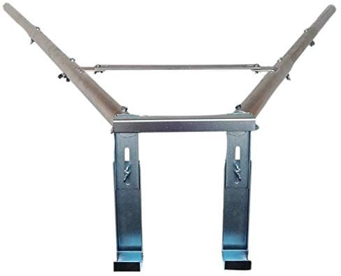 Teleskop Wandabstandshalter für Leitern, Wandabstand 52,5cm - 112cm einstellbar. Passend für alle Anlegeleitern. Ohne Werkzeug montierbar.