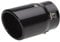 Simoni Racing Cola de Tubo de Escape Deportiva Ovalada/Inclinada - Negro - 76x80xL128mm - Montaje ->68mm