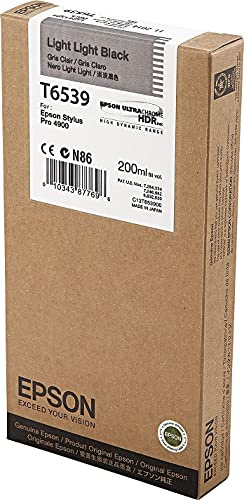 Epson T6539 Tintenpatrone, Singlepack, hell schwarz