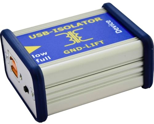 USB-Isolator von CESYS, galvanische Trennung BZW. „Ground-Lift“ zwischen Host-PC und USB-Gerät (Art.-Nr. C028149)