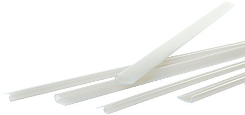 Pavo Lot de 25 Baguettes à reliure 6 mm Transparent