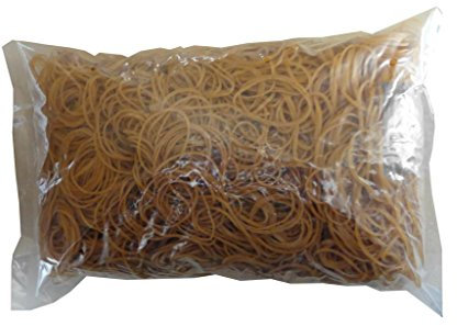 1kg Para-Gummibänder Gummiringe / transparent / Breite=3mm Ø=50mm