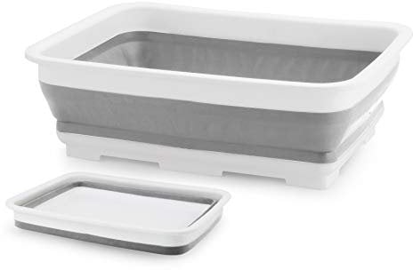 Beldray LA030191GRY Recipiente De Lavado Rectangular, Plegable Y Multiuso, Apto Para Lavar Ropa Y Platos, Con Capacidad Generosa, Practico Y útil Para Soportar La Limpieza