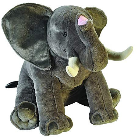 Wild Republic 19517 Jumbo Plüsch Elefant, großes Kuscheltier, Plüschtier, Little Biggies, 53 cm