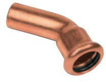 SANHA 6040 Press Bogen 45 Grad eine Muffe 15 mm, 10 Stück