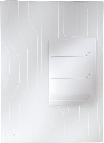 LEITZ® CombiFile, 3 compartments, polypropylene, open at the top, Euro holes, A4, colourless (3 pieces), you will receive 1 pack of 3 pieces.