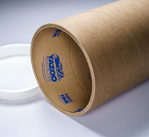 Yazoo Mills 6 x .250 x 73 Extra Heavy Duty Kraft Mailing Tube (1) with Plugs