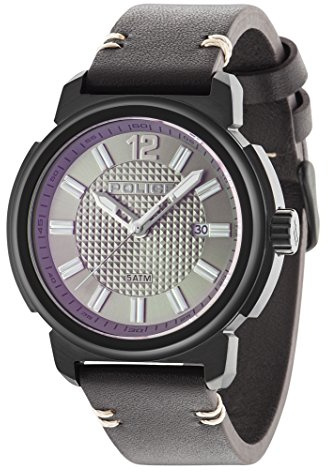 Police Herren Armbanduhr Analog Quarz Leder PL14797JSB.61