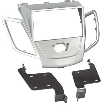 Radioblende Ford Fiesta ab Bj. 09 Doppel-DIN Einbaukit silber