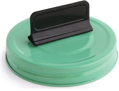 Show Toppers-Mason Jar Green Lid/Black Clip