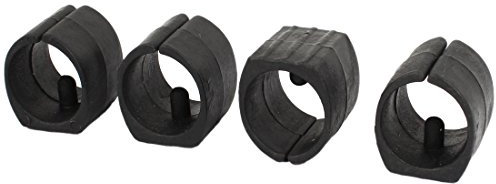 sourcingmap 4pcs Patin Pied Chaise Tube Rond Embout Tube Pied Table Fauteuil Tampon Meuble Plastique 20 mm Dia