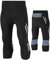 Mr.Stream Herren Radhose 3/4-Länge Fahrradhose mit Sitzpolste Radlerhose Professionelle Trainingshose Reflektierende Nacht Safe Kompressionshose Tights Radsport Hosen/Kurze 5XL Gray