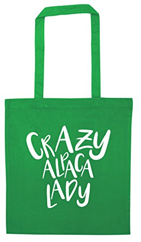 Crazy alpaca lady tote bag
