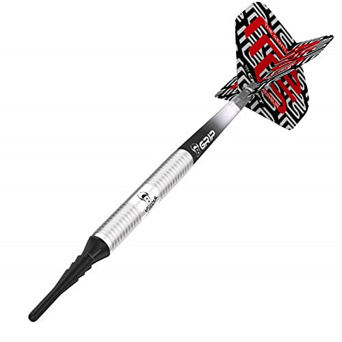 BULL'S Mensur Suljovic Dart, Silber, 18 g
