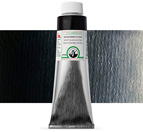 Old Holland Classic Oil Ölfarbe, 225 ml, Farbe: Ivory Black
