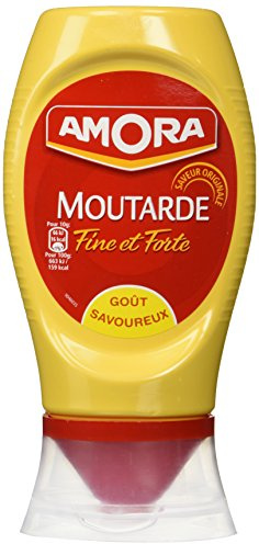 Amora französisch Dijon senf stark Dijon feine und Starke Flasche Souple- 2 x 265 gr