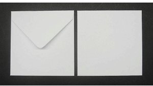 Briefumschläge 155x155mm 95g/qm gummiert VE=100 Stück weiß