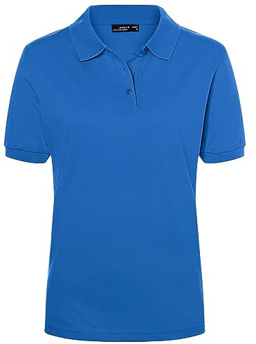 James & Nicholson Damenpolo Classic - Piqué-Poloshirt mit gestrickten Bündchen | Farbe: royal | Grösse: XXL
