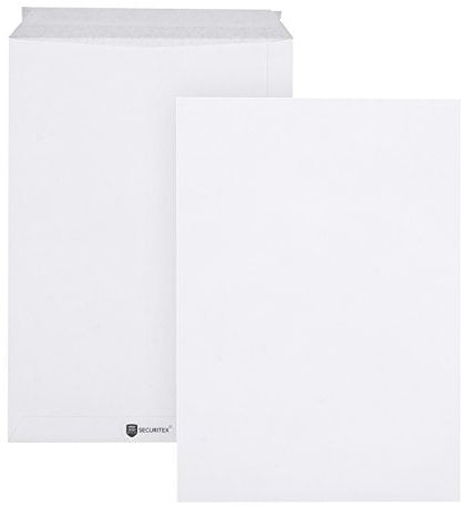 SECURITEX Versandtasche C4 (324x229x3mm) haftklebend weiß 130g 100 Stück, Mittel